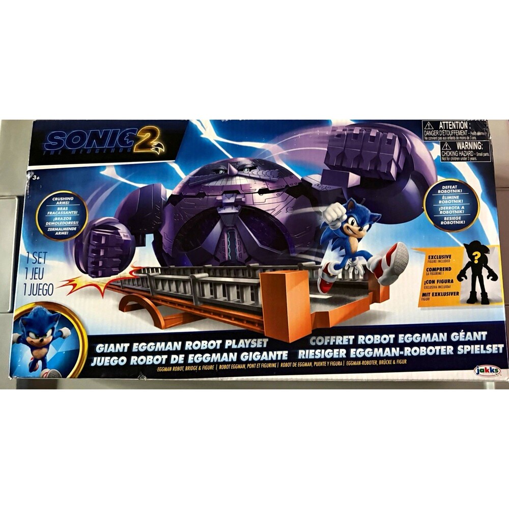 Sonic the Hedgehog 2 Giant Eggman Robot Playset Exclusive NIB